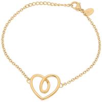 Jacques Charrel Armband »Herz-Armband geschwungen, Edelsthal vergoldet«
