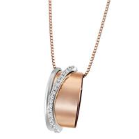 Goldmaid Collier, 333 Rotgold 18 Dia. 0,08 ct. P1/w