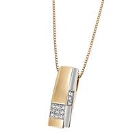 Goldmaid Collier, 333 Gelbgold 12 Dia. zus. 0,13 ct. SI1