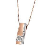 Goldmaid Collier, 333 Rotgold 12 Dia. zus. 0,13 ct. SI1