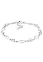 Elli Dames Veer Boho Modern met Kristallen in 925 Sterling Zilver