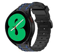 Strap-it Samsung Galaxy Watch 4 40mm sport gesp band (zwart/blauw)