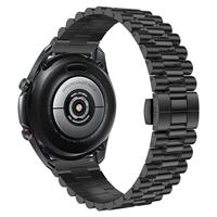Strap-it Huawei Watch GT Presidential stalen band (zwart)
