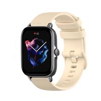 Strap-it Amazfit GTS 3 Luxe Siliconen bandje (beige)