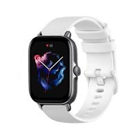 Strap-it Amazfit GTS 3 Luxe Siliconen bandje (wit)