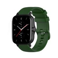 Strap-it Amazfit GTS 2 Luxe Siliconen bandje (legergroen)