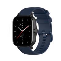 Strap-it Amazfit GTS 2 Luxe Siliconen bandje (donkerblauw)