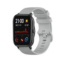 Strap-it Amazfit GTS Luxe Siliconen bandje (grijs)