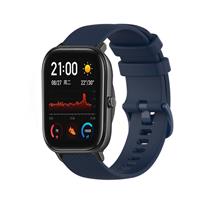 Strap-it Amazfit GTS Luxe Siliconen bandje (donkerblauw)