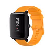Strap-it Amazfit Bip Luxe Siliconen bandje (oranje)