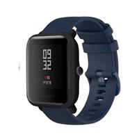 Strap-it Amazfit Bip Luxe Siliconen bandje (donkerblauw)