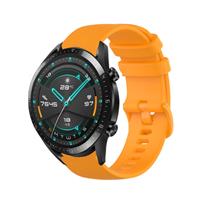 Strap-it Huawei watch GT Luxe Siliconen bandje (oranje)
