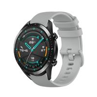 Strap-it Huawei watch GT Luxe Siliconen bandje (grijs)