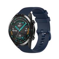 Strap-it Huawei watch GT Luxe Siliconen bandje (donkerblauw)