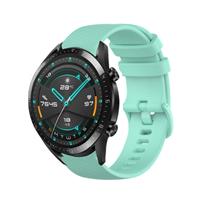 Strap-it Huawei watch GT Luxe Siliconen bandje (Aqua)