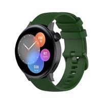 Strap-it Huawei Watch GT3 42mm Luxe Siliconen bandje (legergroen)