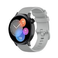 Strap-it Huawei Watch GT3 42mm Luxe Siliconen bandje (grijs)