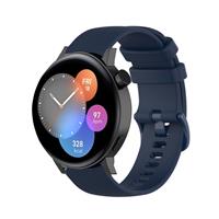 Strap-it Huawei Watch GT3 42mm Luxe Siliconen bandje (donkerblauw)