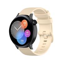Strap-it Huawei Watch GT3 42mm Luxe Siliconen bandje (beige)