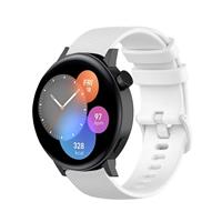 Strap-it Huawei Watch GT3 42mm Luxe Siliconen bandje (wit)