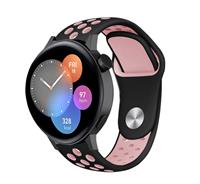 Strap-it Huawei Watch GT3 42mm sport band (zwart/roze)