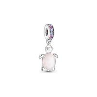 Pandora 798939C02 Moments - Murano Glass Pink Sea Turtle - Hangende Bedel