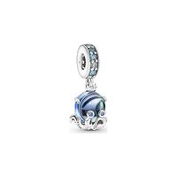 Pandora 791694C01 - Murano Glass Cute Octopus Dangle Charm - Hangende Bedel