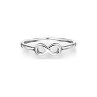 Glanzstücke München Zilveren ring Infinity Sterling zilver in Zilver