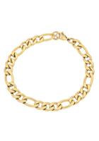 Firetti Edelstalen armband Figaroschakels, 8,0 mm breed