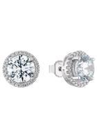 amor Oorbellen voor dames, 925 Sterling zilver, zirkonia synth.