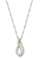 amor Ketting met hanger voor dames, 925 Sterling zilver, zirkonia synth.