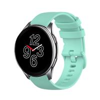 Strap-it OnePlus Watch luxe siliconen bandje (aqua)