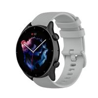 Strap-it Amazfit GTR 3 luxe siliconen bandje (grijs)