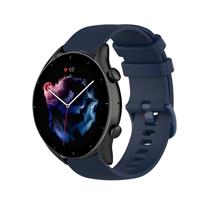 Strap-it Amazfit GTR 3 luxe siliconen bandje (donkerblauw)