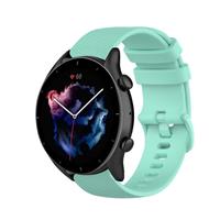 Strap-it Amazfit GTR 3 luxe siliconen bandje (aqua)