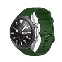 Strap-it Samsung Galaxy Watch 3 45mm luxe siliconen bandje (legergroen)