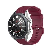 Strap-it Samsung Galaxy Watch 3 45mm luxe siliconen bandje (donkerrood)