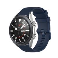 Strap-it Samsung Galaxy Watch 3 45mm luxe siliconen bandje (donkerblauw)