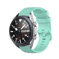 Strap-it Samsung Galaxy Watch 3 45mm luxe siliconen bandje (aqua)
