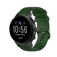 Strap-it Fossil Gen 5 luxe siliconen bandje (legergroen)