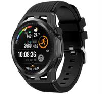 Strap-it Huawei Watch GT Runner siliconen bandje (zwart)