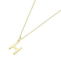Luigi Merano Kette mit Anhänger »Anhänger Buchstabe H, Gold 585«