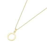 Luigi Merano Kette mit Anhänger »Anhänger Buchstabe O, Gold 585«