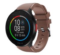 Strap-it Polar Pacer siliconen bandje (koffiebruin)