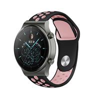 Strap-it Huawei Watch GT 2 Pro sport band (zwart/roze)