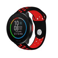 Strap-it Polar Pacer sport band (zwart/rood)