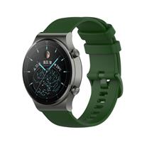 Strap-it Huawei Watch GT 2 Pro luxe siliconen bandje (legergroen)