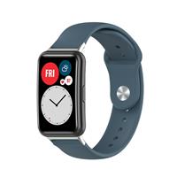 Strap-it Huawei Watch Fit New sport bandje (blauwgrijs)