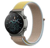 Strap-it Huawei Watch GT 2 Pro nylon band (camel)