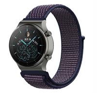 Strap-it Huawei Watch GT 2 Pro nylon band (paars-blauw)